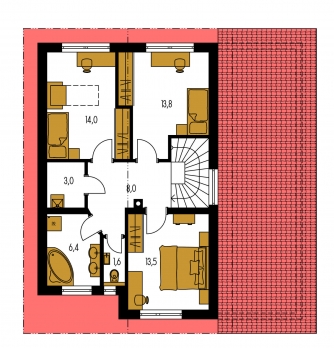 Floor plan of second floor - PREMIER 203